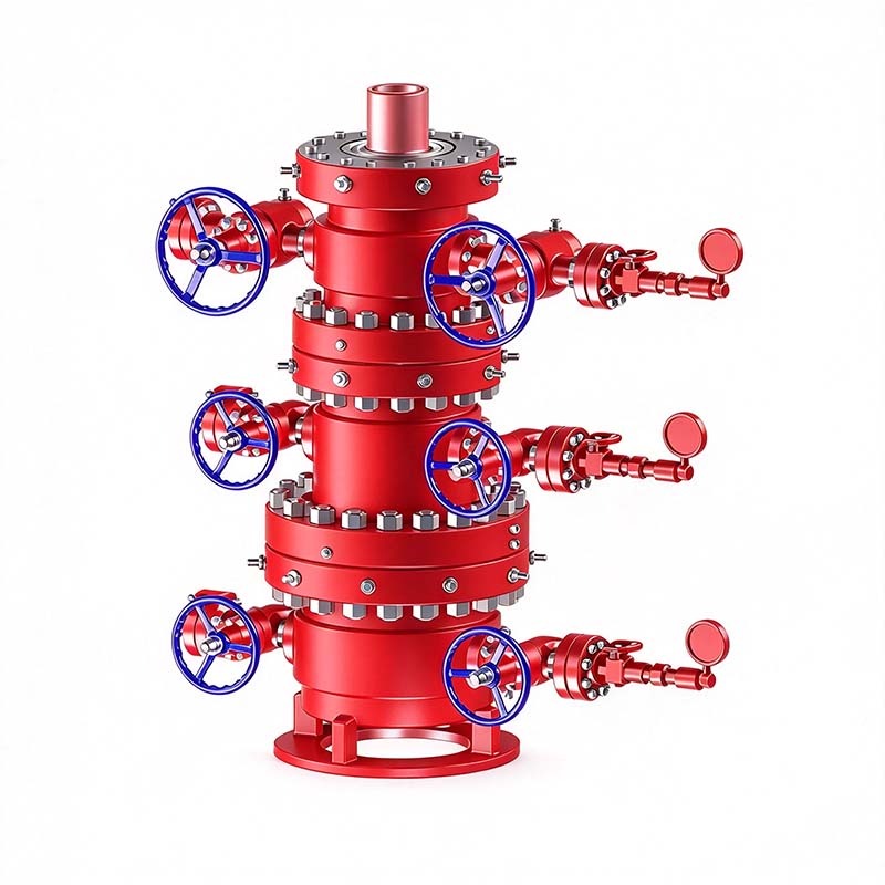 Split-Type Triple-Stage Casing Head